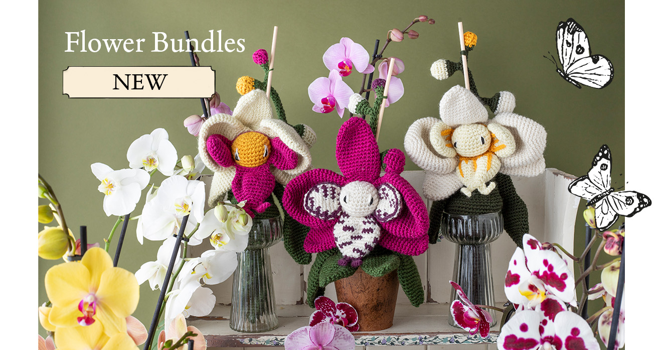 Flower bundles toft crochet orchid patterns